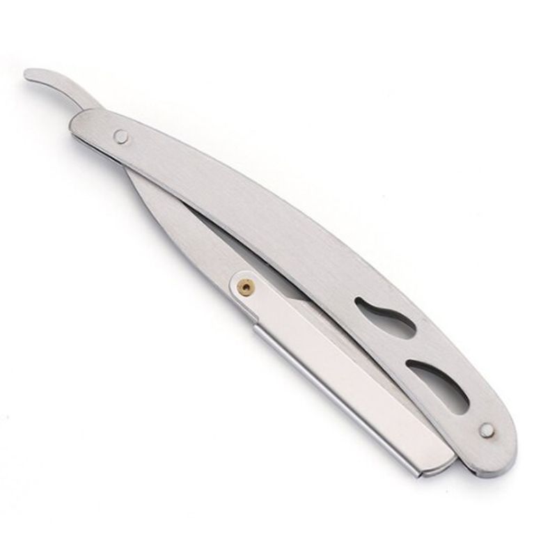 Ingrijire personala si Cosmetice - Aparate & accesorii ingrijire personala - Aparate de ras si tuns - Aparate de ras clasice - Set Brici profesional pentru barbierit si ras capilar + lama de rezerva - Infinity.ro