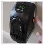 Electronice si Electrocasnice - Climatizare si sisteme de incalzire - Aparate incalzire aer - Aeroterme - Mini Aeroterma Electrica pentru Camera sau Birou, Afisaj LED cu Control Temperatura, Element de Incalzire - Infinity.ro