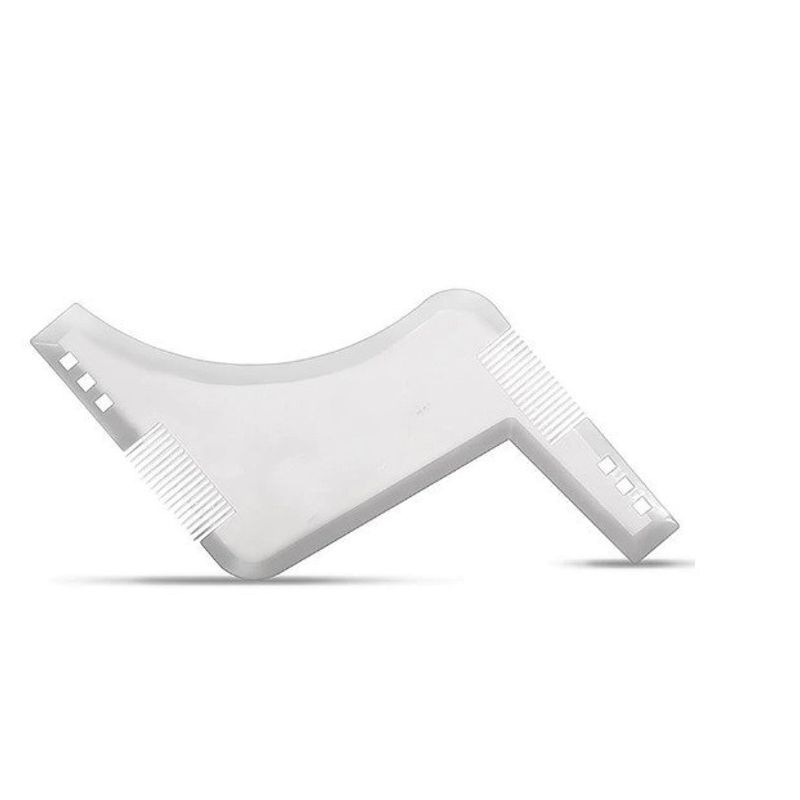 Ingrijire personala si Cosmetice - Ingrijire personala - Ingrijire par - Perii de par si piepteni - Set profesional pieptene / sablon transparent contur barba & mustata + Brici profesional pentru barbierit si - Infinity.ro