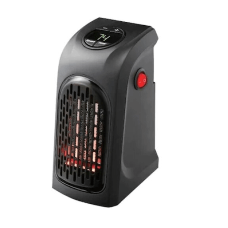 Electronice si Electrocasnice - Climatizare si sisteme de incalzire - Aparate incalzire aer - Aeroterme - Mini Aeroterma Portabila Pentru Priza, HYT , Cu Afisaj Digital, Termostat Reglabil Si Doua Trepte De Viteza, - Infinity.ro