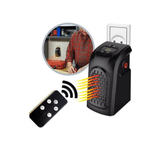 Electronice si Electrocasnice - Climatizare si sisteme de incalzire - Aparate incalzire aer - Aeroterme - Mini aeroterma portabila pentru priza, Handy Heater Black Design - Infinity.ro