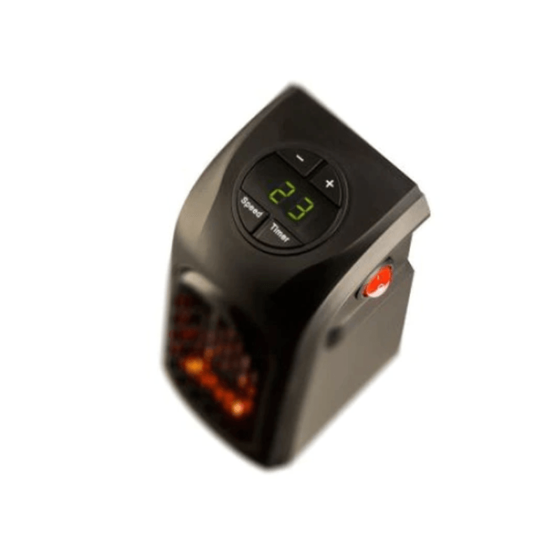 Electronice si Electrocasnice - Climatizare si sisteme de incalzire - Aparate incalzire aer - Aeroterme - Mini Aeroterma Portabila Pentru Priza, HYT , Cu Afisaj Digital, Termostat Reglabil Si Doua Trepte De Viteza, - Infinity.ro