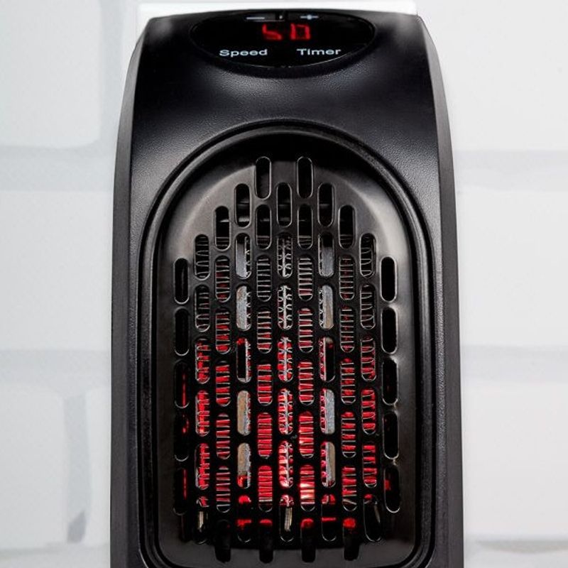 Electronice si Electrocasnice - Climatizare si sisteme de incalzire - Aparate incalzire aer - Aeroterme - Mini Radiator Aeroterma Electrica MARCA Eldom pentru Camera sau Birou, Afisaj LED cu Controlul Temperaturii, - Infinity.ro