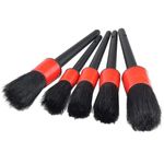 Auto si Moto - Piese auto si accesorii - Piese auto - Tuning - Set 5 pensule detailing auto, din plastic si nailon, lungimea perilor 5 cm, dimensiune toatala - Infinity.ro