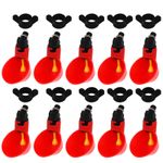 Casa si Gradina - Gradinarit si plante - Produse zootehnice - Adapatoare animale - Set 10 cani de apa pentru pui, Plastic, Rosu - Infinity.ro