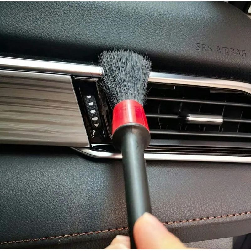 Auto si Moto - Piese auto si accesorii - Piese auto - Tuning - Set 5 pensule detailing auto, din plastic si nailon, lungimea perilor 5 cm, dimensiune toatala - Infinity.ro