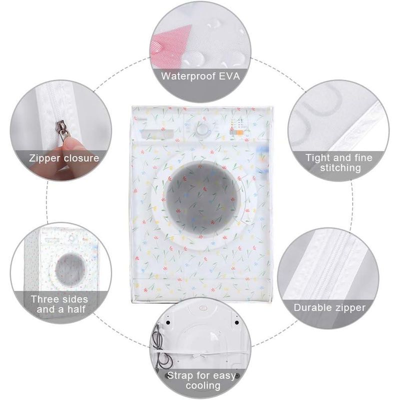 Electronice si Electrocasnice - Masini si uscatoare de rufe - Accesorii masini de spalat si uscatoare - Set huse pentru masina de spalat, 60 x 55 x 82 cm, Multicolor, 2 bucati - Infinity.ro