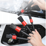 Auto si Moto - Piese auto si accesorii - Piese auto - Tuning - Set 5 pensule detailing auto, din plastic si nailon, lungimea perilor 5 cm, dimensiune toatala - Infinity.ro
