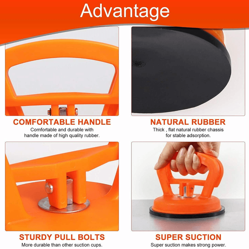 Auto si Moto - Reparatii si depanare - Scule auto - Scule si truse auto - Set 4 ventuze reparatii auto, Plastic, Portocaliu - Infinity.ro
