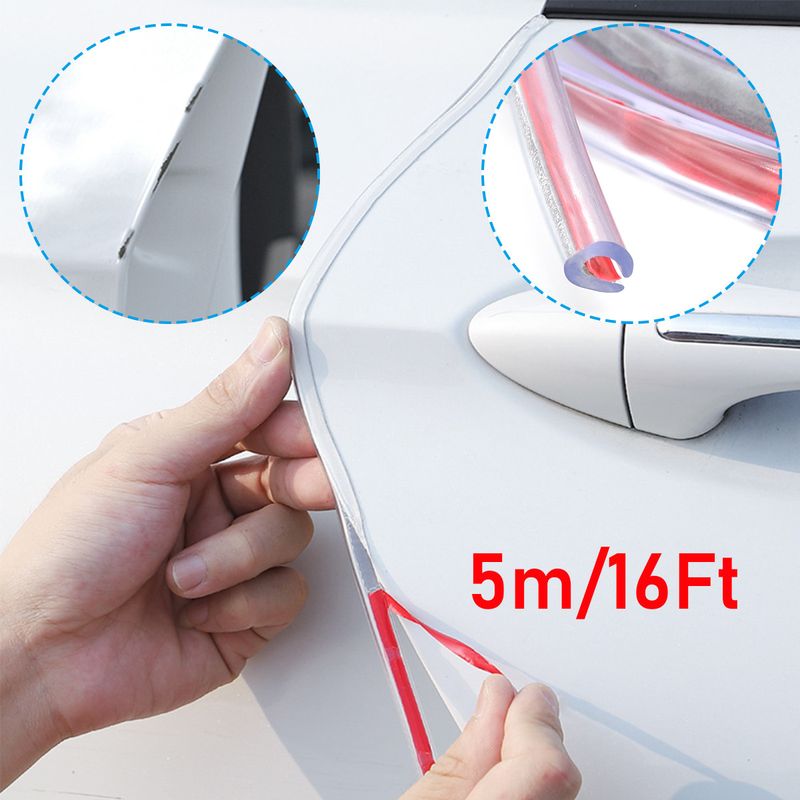 Auto si Moto - Piese auto si accesorii - Piese auto - Tuning - Banda de protectie portiere auto transparenta anticoliziune usi, 5 metri lungime, MyStyle - Infinity.ro