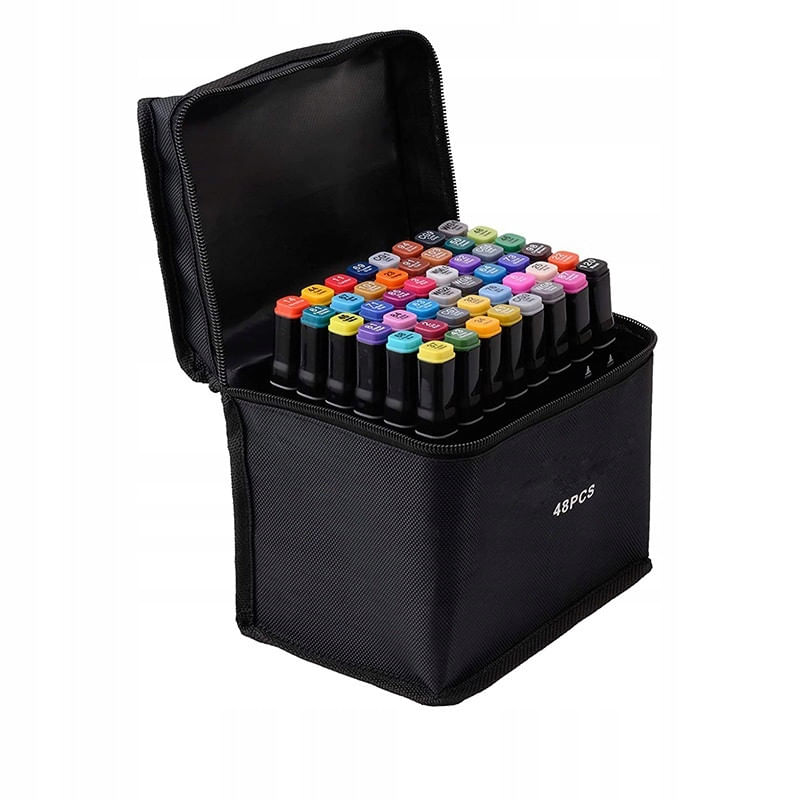 Set 48 markere alcool, iLogic, Multicolor