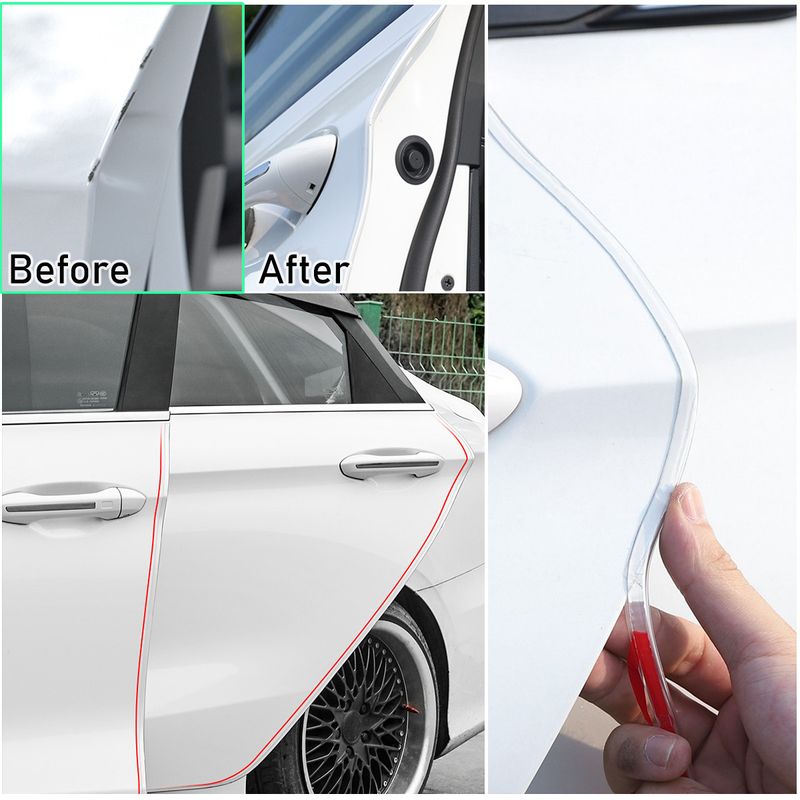 Auto si Moto - Piese auto si accesorii - Piese auto - Tuning - Banda de protectie portiere auto transparenta anticoliziune usi, 5 metri lungime, MyStyle - Infinity.ro