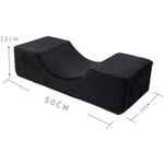 Casa si Gradina - Textile si covoare - Perne si pilote - Perne - Perna gat, Spuma cu memorie, 50x20x12 cm, Negru - Infinity.ro