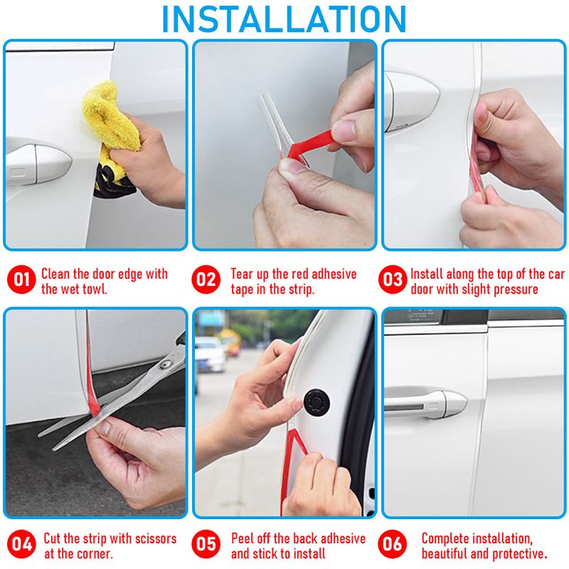 Auto si Moto - Piese auto si accesorii - Piese auto - Tuning - Banda de protectie portiere auto transparenta anticoliziune usi, 5 metri lungime, MyStyle - Infinity.ro