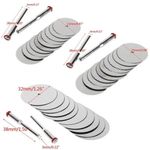 Casa si Gradina - Constructii - Scule electrice si accesorii - Accesorii fierastraie electrice - Set 10 discuri de taiere cu tija, Inox, 22/25/32 mm, Argintiu - Infinity.ro