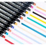 Carti si Birotica - Birotica - Instrumente de scris - Markere si carioci - Set 40 markere, 2 capete subtire si gros, cu geanta de depozitare, multicolore - Infinity.ro