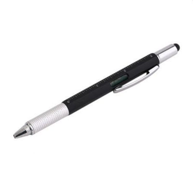 Carti si Birotica - Birotica - Instrumente de scris - Pixuri si stilouri - Pix 6 in1 Multifunctional Rigla, 2 Surubelnite, Touchscreen Pen, Nivela cu Bula - Infinity.ro