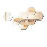 Casa si Gradina - Decoratiuni - Stickere decorative - Set Stickere Acril Decorative, Hexagon, 160 mm x 160 mm x 5 bucati - Infinity.ro