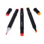 Carti si Birotica - Birotica - Instrumente de scris - Markere si carioci - Set 48 Markere cu Alcool Mercaton, 2 capete si geanta de depozitare, 15 cm, Multicolor, 14 x 11 x 17.5 cm - Infinity.ro