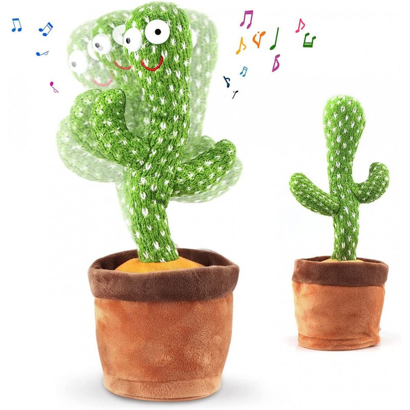 Jucarii, Copii si Bebe - Jucarii si jocuri - Jucarii & jocuri educative - Jucarii interactive - Jucarie Cactus Dansator, Incarcare USB, Verde - Infinity.ro