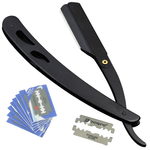 Ingrijire personala si Cosmetice - Aparate & accesorii ingrijire personala - Aparate de ras si tuns - Aparate de ras clasice - Brici Barbierit Clasic Otel Inoxidabil Cu 5 Lame Ras,Negru - Infinity.ro