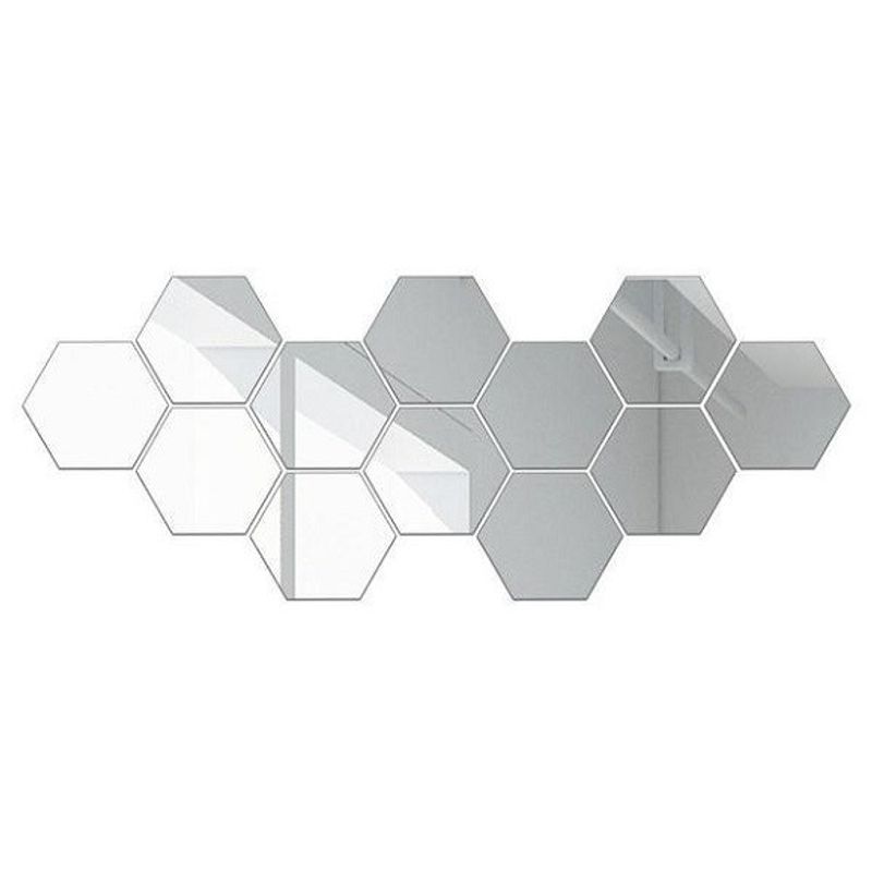 Casa si Gradina - Decoratiuni - Stickere decorative - Set Stickere Acril Decorative, Hexagon, 160 mm x 160 mm x 5 bucati - Infinity.ro