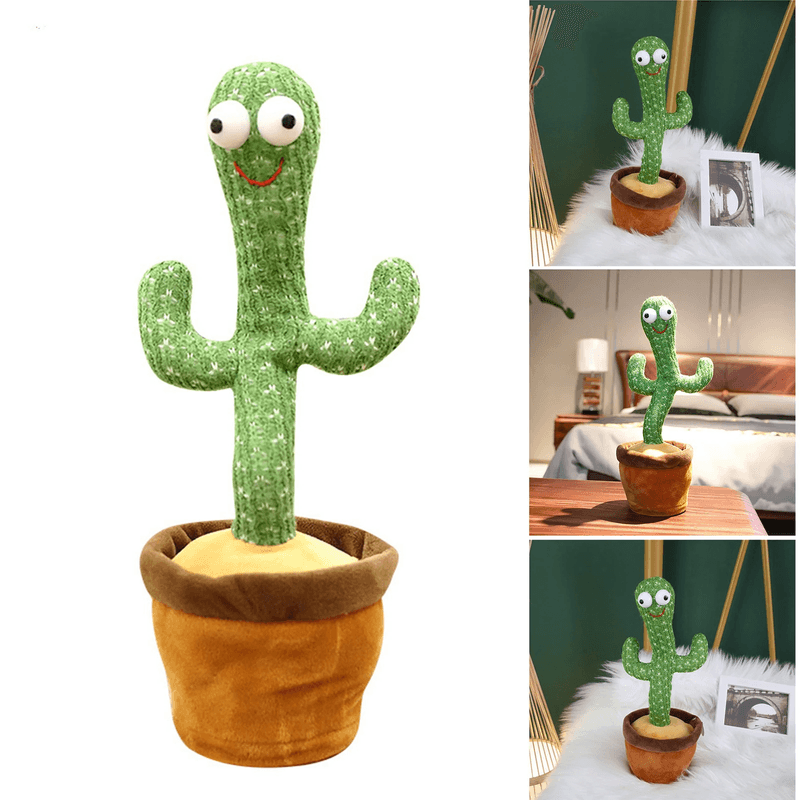 Jucarii, Copii si Bebe - Jucarii si jocuri - Jucarii & jocuri educative - Jucarii interactive - Jucarie Cactus Dansator, Incarcare USB, Verde - Infinity.ro