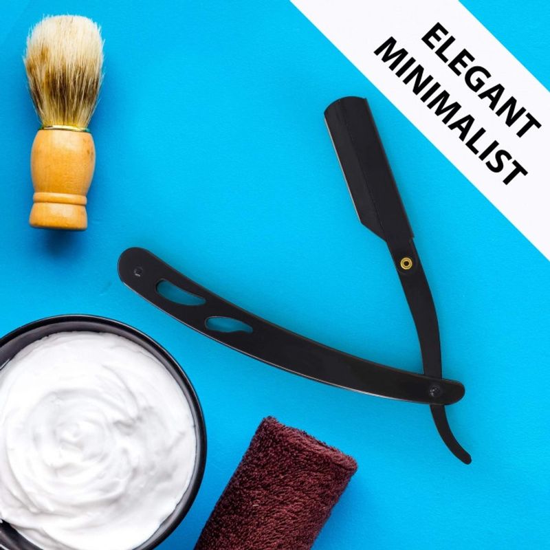 Ingrijire personala si Cosmetice - Aparate & accesorii ingrijire personala - Aparate de ras si tuns - Aparate de ras clasice - Brici pentru ras Ardette, BT10NG, cu lama interschimbabila, otel inoxidabil, Negru - Infinity.ro