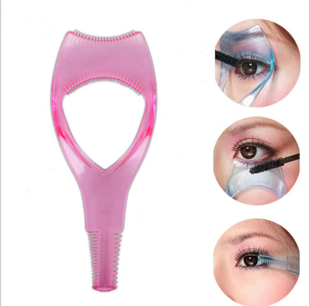 Instrument de ghidare pentru aplicator rimel, 4.2x10.5 cm, Roz