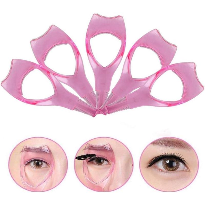 Ingrijire personala si Cosmetice - Machiaj - Aplicatoare si pensule machiaj - Instrument de ghidare pentru aplicator rimel, 4.2x10.5 cm, Roz - Infinity.ro