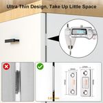Casa si Gradina - Mobilier - Feronerie si accesorii mobila - Set de 12 inchizatoare magnetice slim, Cu suruburi si adeziv, magnetism puternic, design - Infinity.ro