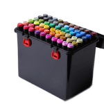 Carti si Birotica - Birotica - Instrumente de scris - Markere si carioci - Set 60 markere multicolore, cu doua varfuri, eR D L - Infinity.ro