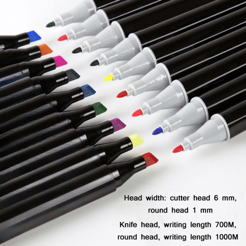 Carti si Birotica - Birotica - Instrumente de scris - Markere si carioci - Set 60 markere multicolore, cu doua varfuri, eR D L - Infinity.ro