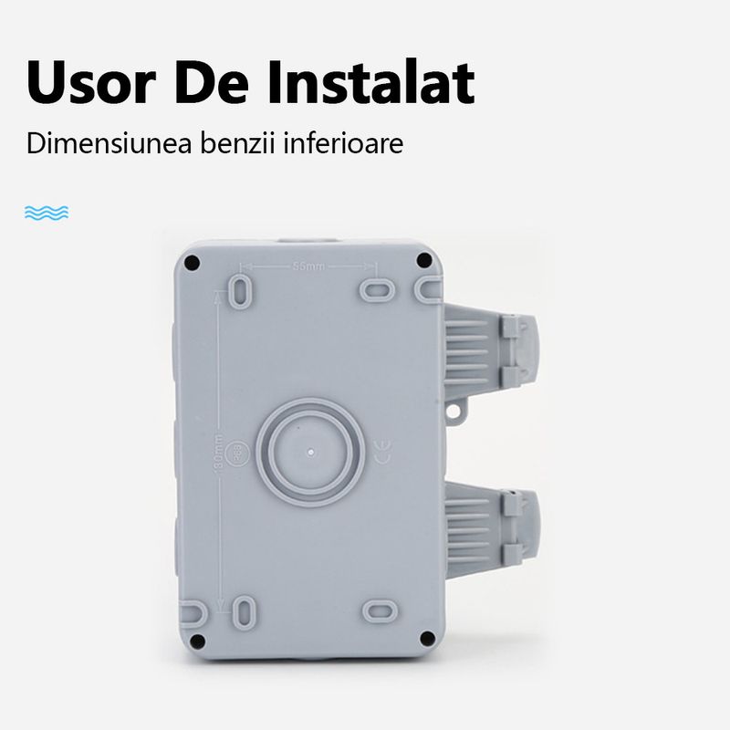 Casa si Gradina - Electrice - Prize - Priza exterior, Begleri, Dubla, Rezistenta la ploaie IP66, Material PC, staniu fosfor bronz, Potrivit pentru - Infinity.ro