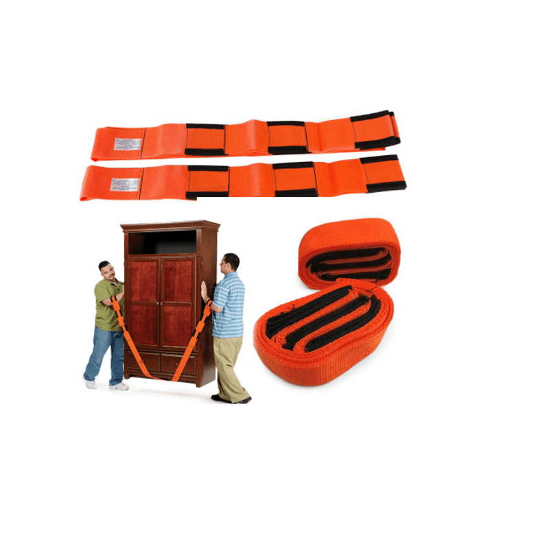 Casa si Gradina - Constructii - Depozitare, transport si protectie - Echipamente pentru transport si ridicat - Curele transport mobilier, Universal, 2 bucati, Portocaliu - Infinity.ro