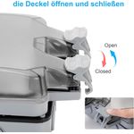 Casa si Gradina - Electrice - Prize - Priza dubla exterior, cu capac de protectie, pentru gradina/piscina/baie, IP66, Gri - Infinity.ro