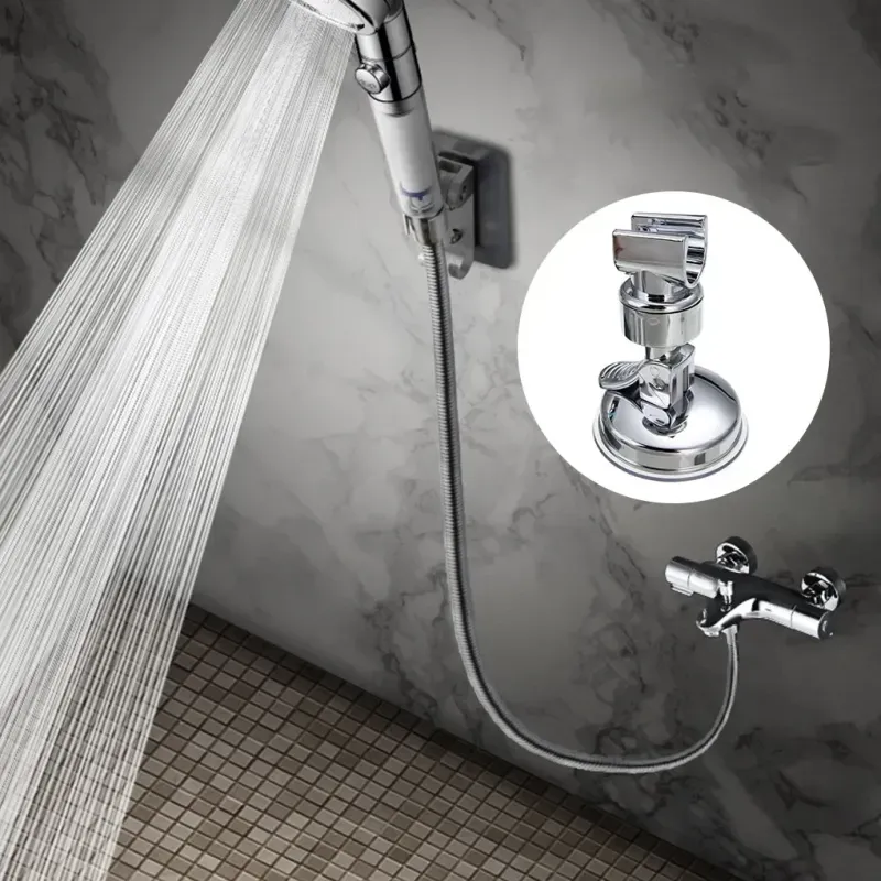 Casa si Gradina - Sanitare - Suporturi si accesorii baie - Suporturi baie - Suport para dus, Plastic, Argintiu - Infinity.ro