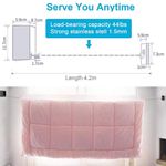 Market - Spalare si intretinere rufe - Uscatoare de rufe si accesorii - Linie de spalat pentru rufe extensibila, din otel inoxidabil, Negru - Infinity.ro