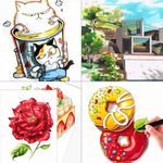 Carti si Birotica - Birotica - Instrumente de scris - Markere si carioci - Set 48Markere Eliandeco , Cu 2 Varfuri Intens Colorate, Geanta De Depozitare Inclusa, Pentru Toate Tipurile - Infinity.ro