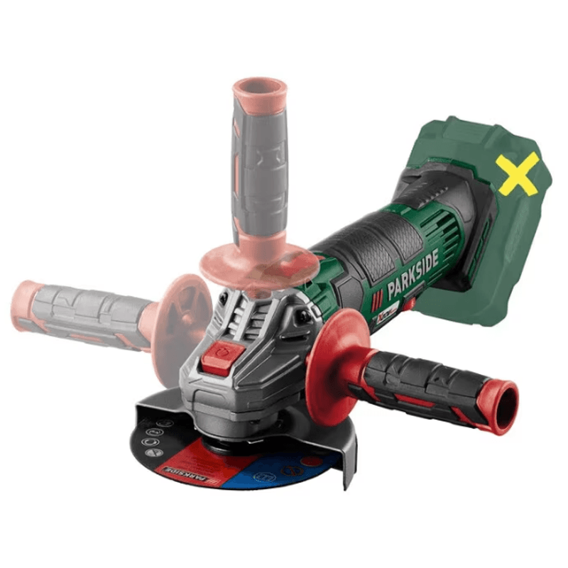 Casa si Gradina - Constructii - Scule electrice si accesorii - Polizoare - Polizor unghiular PARKSIDE® PWSA 20-Li F4, 20 V, fara acumulator si incarcator - Infinity.ro