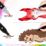 Carti si Birotica - Birotica - Instrumente de scris - Markere si carioci - Set 48Markere Eliandeco , Cu 2 Varfuri Intens Colorate, Geanta De Depozitare Inclusa, Pentru Toate Tipurile - Infinity.ro