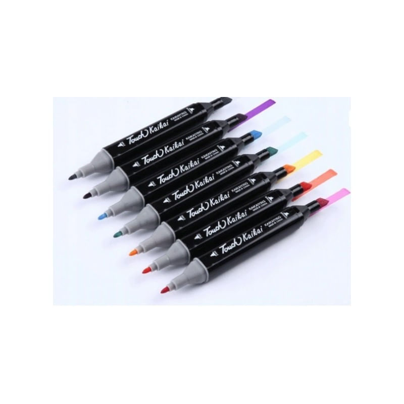 Carti si Birotica - Birotica - Instrumente de scris - Markere si carioci - Set 40 Markere, cu 2 Capete - Subtire/Gros, 1-6 mm, Gentuta Depozitare, Multicolore - Infinity.ro