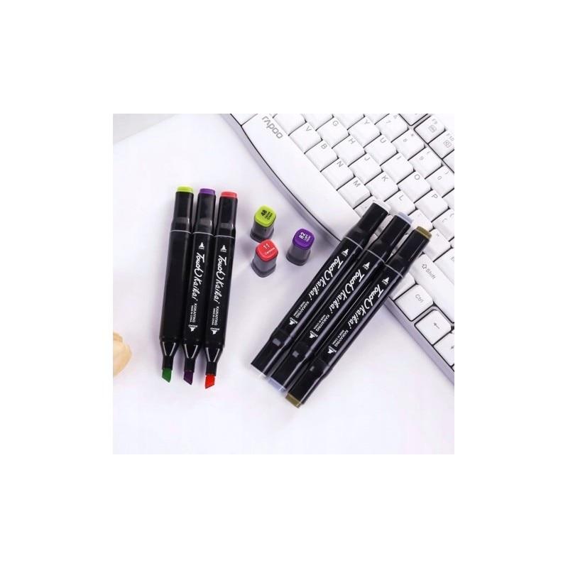 Carti si Birotica - Birotica - Instrumente de scris - Markere si carioci - Set 40 Markere, cu 2 Capete - Subtire/Gros, 1-6 mm, Gentuta Depozitare, Multicolore - Infinity.ro