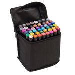 Carti si Birotica - Birotica - Instrumente de scris - Markere si carioci - Set 48Markere Eliandeco , Cu 2 Varfuri Intens Colorate, Geanta De Depozitare Inclusa, Pentru Toate Tipurile - Infinity.ro