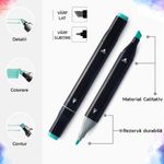 Carti si Birotica - Birotica - Instrumente de scris - Markere si carioci - Set 40 Markere Permanente, HYT , Cu Doua Varfuri si Geanta De Depozitare Inclusa, Multicolor - Infinity.ro