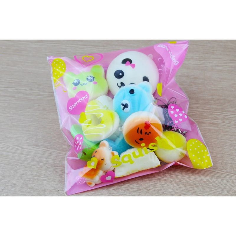 Jucarii, Copii si Bebe - Jucarii si jocuri - Jucarii & jocuri educative - Jucarii interactive - Set Jucarii Squishy breloc parfumate cu revenire lenta, 5 brelocuri MyStyle Kids - Infinity.ro