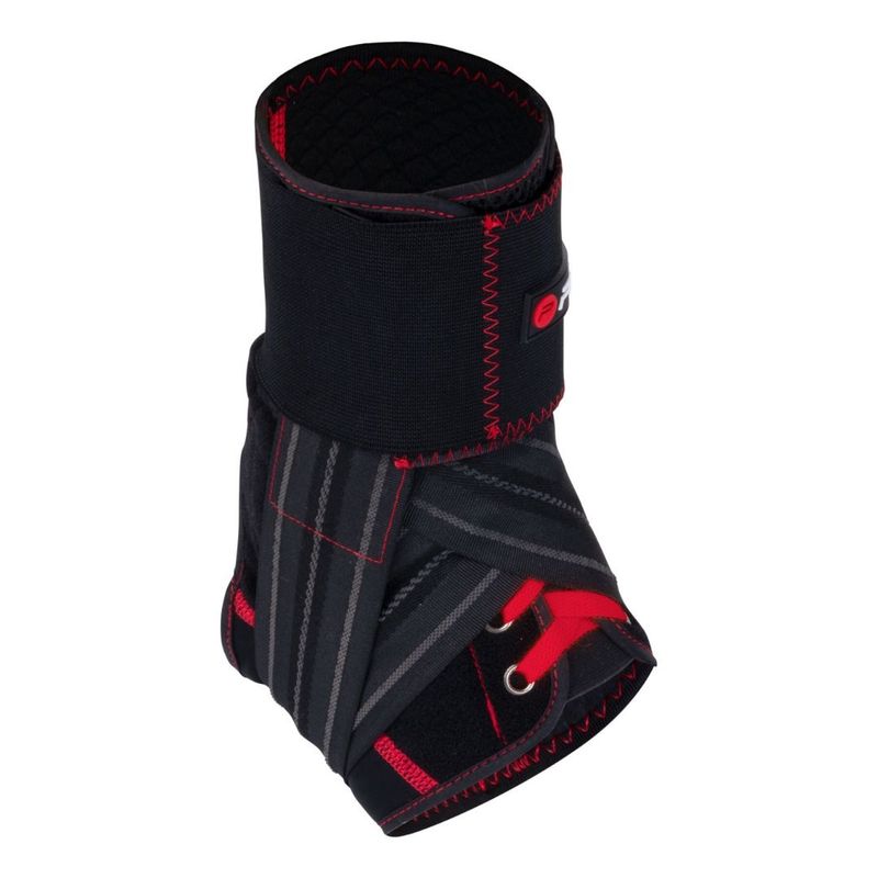 Ingrijire personala si Cosmetice - Sanatate si wellness - Aparate medicale - Suporturi ortopedice si orteze - Orteza Glezna Pure 2 Improve Deluxe, Marimea M, Negru cu Rosu, Compresie Reglabila cu Velcro - Infinity.ro