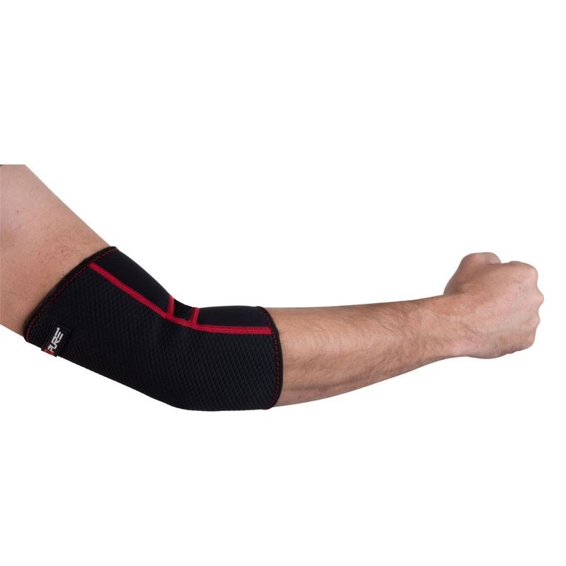 Ingrijire personala si Cosmetice - Sanatate si wellness - Aparate medicale - Suporturi ortopedice si orteze - Orteza pentru Cot din Neopren Pure 2 Improve, Marimea XL, Negru cu Cusaturi Rosii - Infinity.ro
