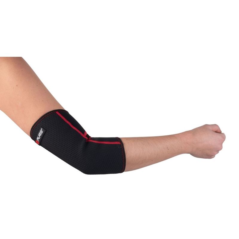Ingrijire personala si Cosmetice - Sanatate si wellness - Aparate medicale - Suporturi ortopedice si orteze - Orteza pentru Cot din Neopren Pure 2 Improve, Marimea XL, Negru cu Cusaturi Rosii - Infinity.ro