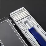 Casa si Gradina - Constructii - Scule de mana si unelte - Surubelnite - Set surubelnita cu 15 varfuri, Gonga® Albastru - Infinity.ro